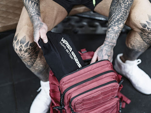 versa gripps in gym bag