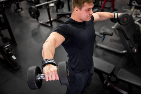 Versa Gripps being used during a workout