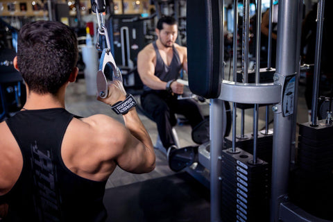 Versa Gripps being used in the gym for weightlifting