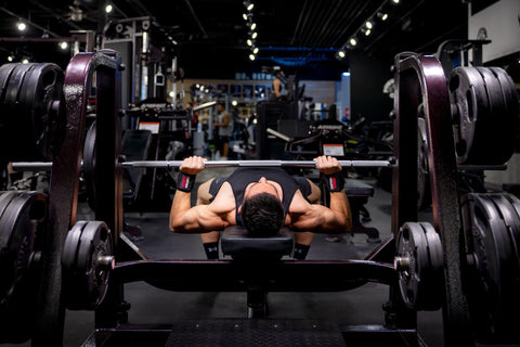 Versa Wrapps being used to bench press