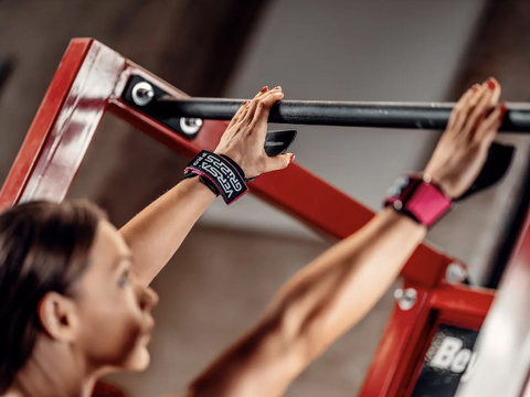 Versa Gripps being used during a workout in the gym
